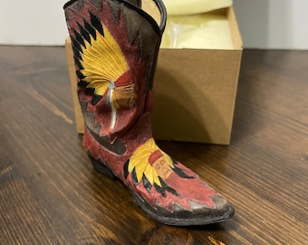 Bottes western cowboy homme Nocona en cuir marron 12D