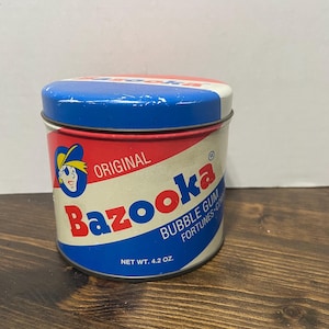 アンティーク缶　ヴィンテージ缶 ⑧ Bazooka BUBBLE GUM アンティーク缶 ヴィンテージ缶 ⑧ Bazooka BUBBLE GUM