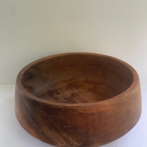 Vintage Wood Bowl Farmhouse wood bowl primitive wood bowl Mid Century Modern