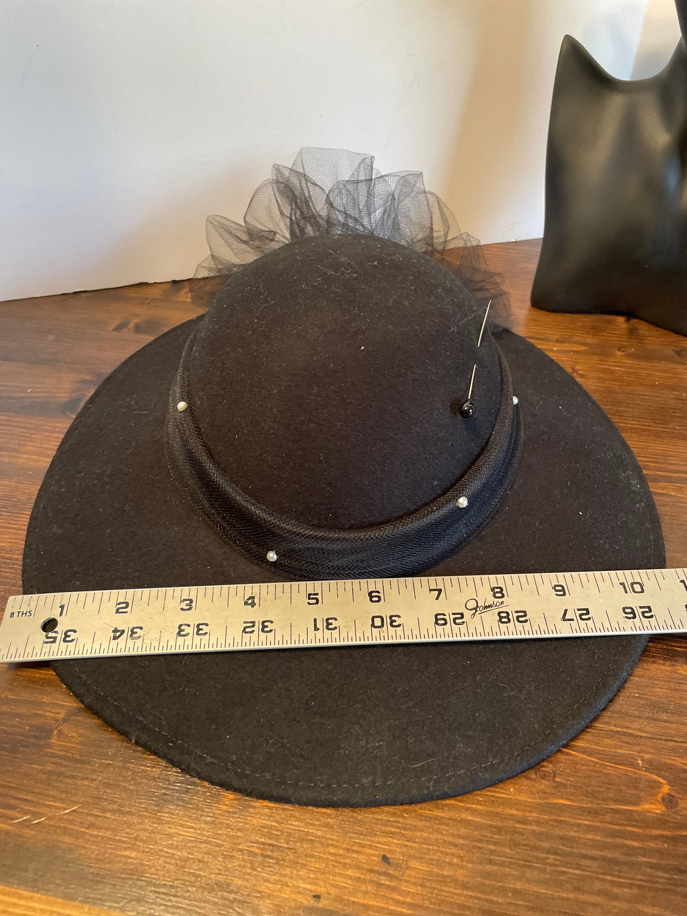 Vintage Wide Brim Doeskin Felt Hat Bollman Ht Co. - Etsy display picture 2