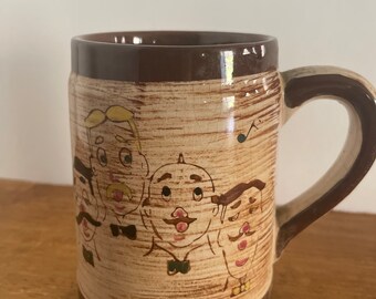 Vintage Pennsbury Pottery Sweet Adeline Barbershop Quartet Mug