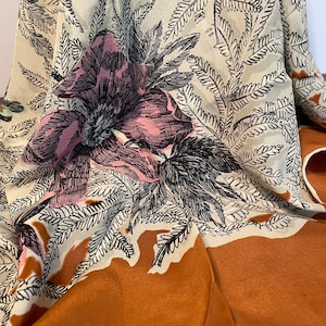 Vintage  Hand rolled Scarf