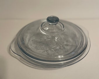 Anchor Hocking Clear Floral Savannah 1 quart Glass Baking Dish