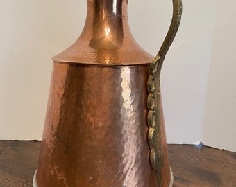 Large Arts and Crafts Copper and Brass milk or water