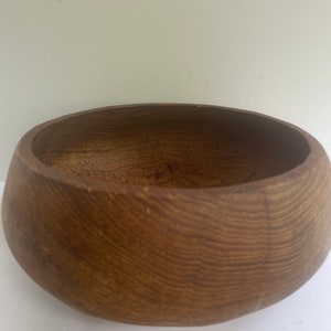 Vintage Wood Bowl Farmhouse wood bowl primitive wood bowl Mid Century Modern