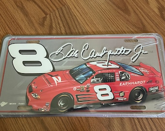 New in Plastic, Dale Earnhardt JR, License Plate, NASCAR, Racing, Vintage NASCAR, # 8,