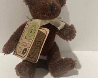Boyds Bears Jointed 4" Yeager Bearington Mohair con etiqueta
