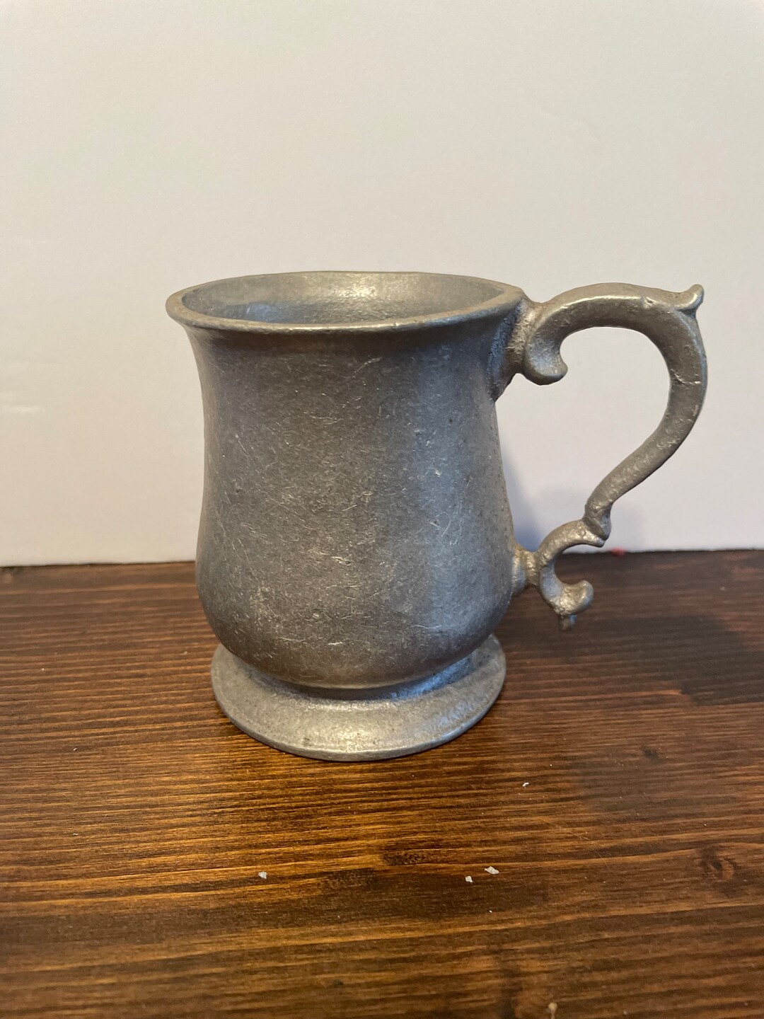 Vintage Pewter Mug With Unique Handle the Olde Bradford Co Troy PA Etsy