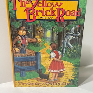 Vintage Book The Yellow Brick Road pop up book The Wizard of Oz 1991 Children’s Treasure Collection
