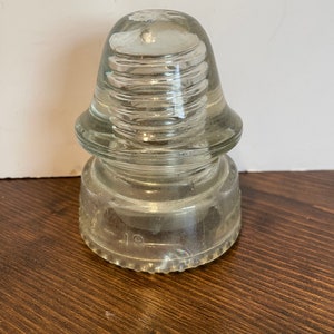 Vintage 1940er-1960er Hemingray Clear Insulator 19 Made in USA