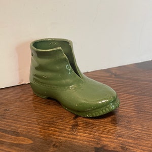 Vintage Ceramic Boot from the E. Nahm & Co. Bowling Green Kentucky dating back to 1888
