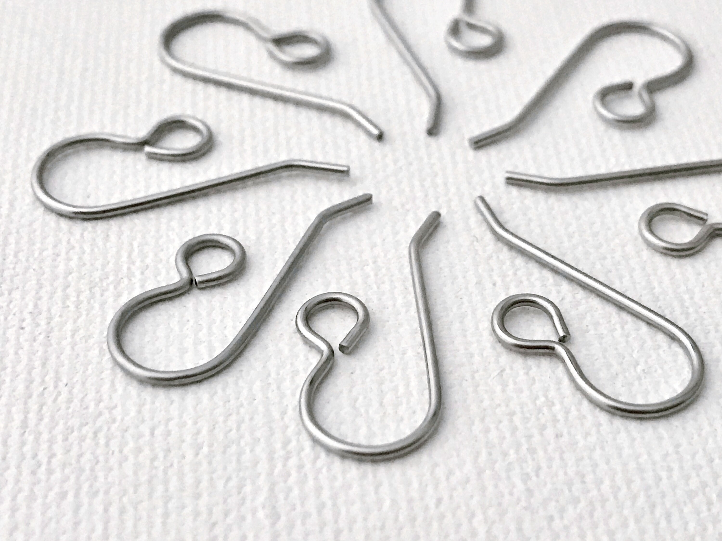 3/4 19 Mm Stainless Steel Fish Hook Ear Wires. 20 G Etsy