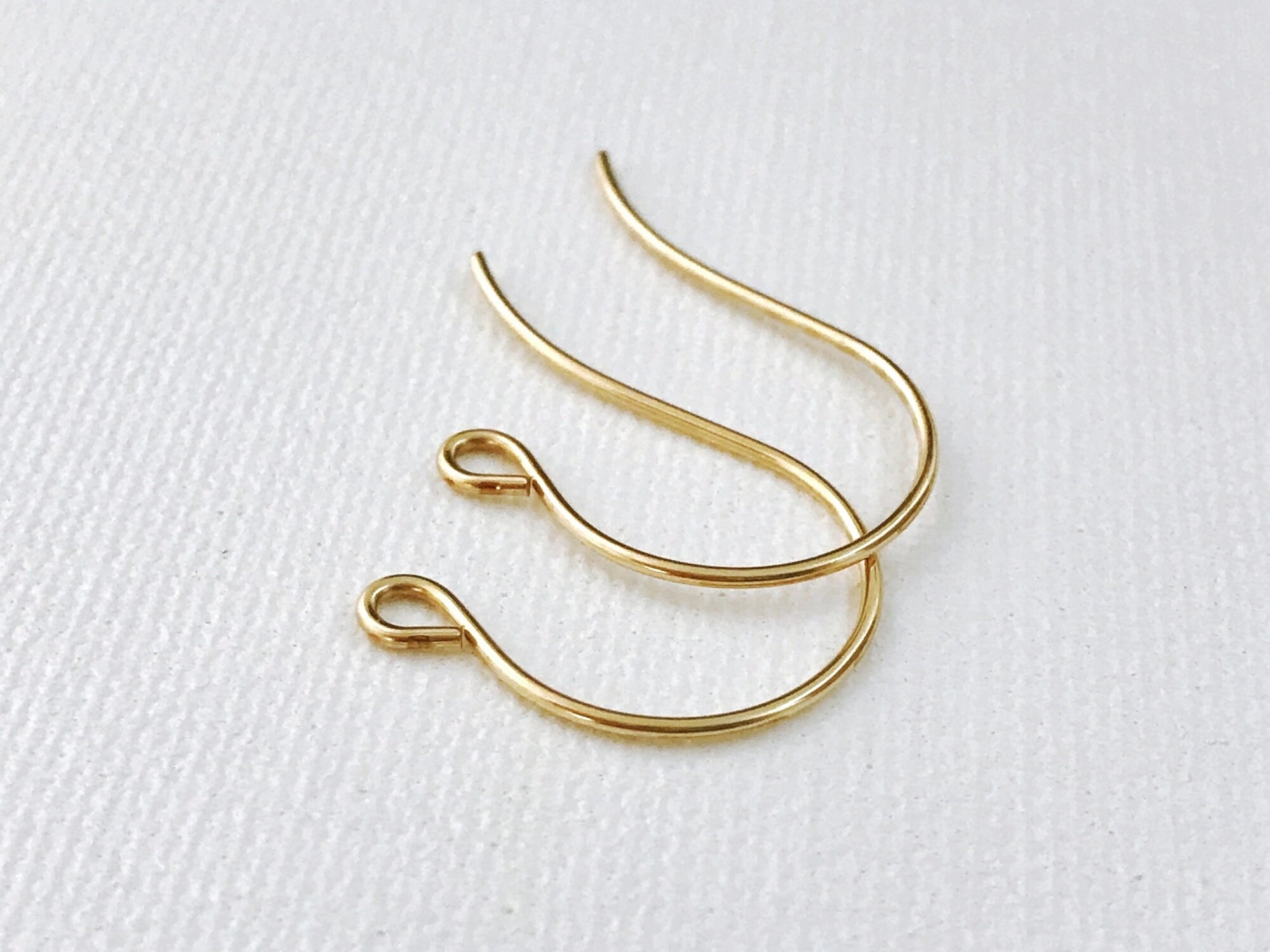 25 mm Brass Fish Hook Earring Wires. French Ear Hooks. Ear Etsy