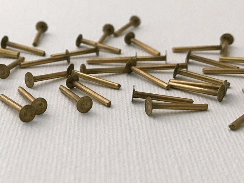1/2 Solid Brass Rivet 16 G 3.81 Mm .150 Etsy