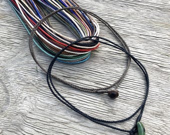 Premium Hand Braided Waxed Cord Necklace for Pendants – Type P, Premium, Adjustable, Multiple Colours