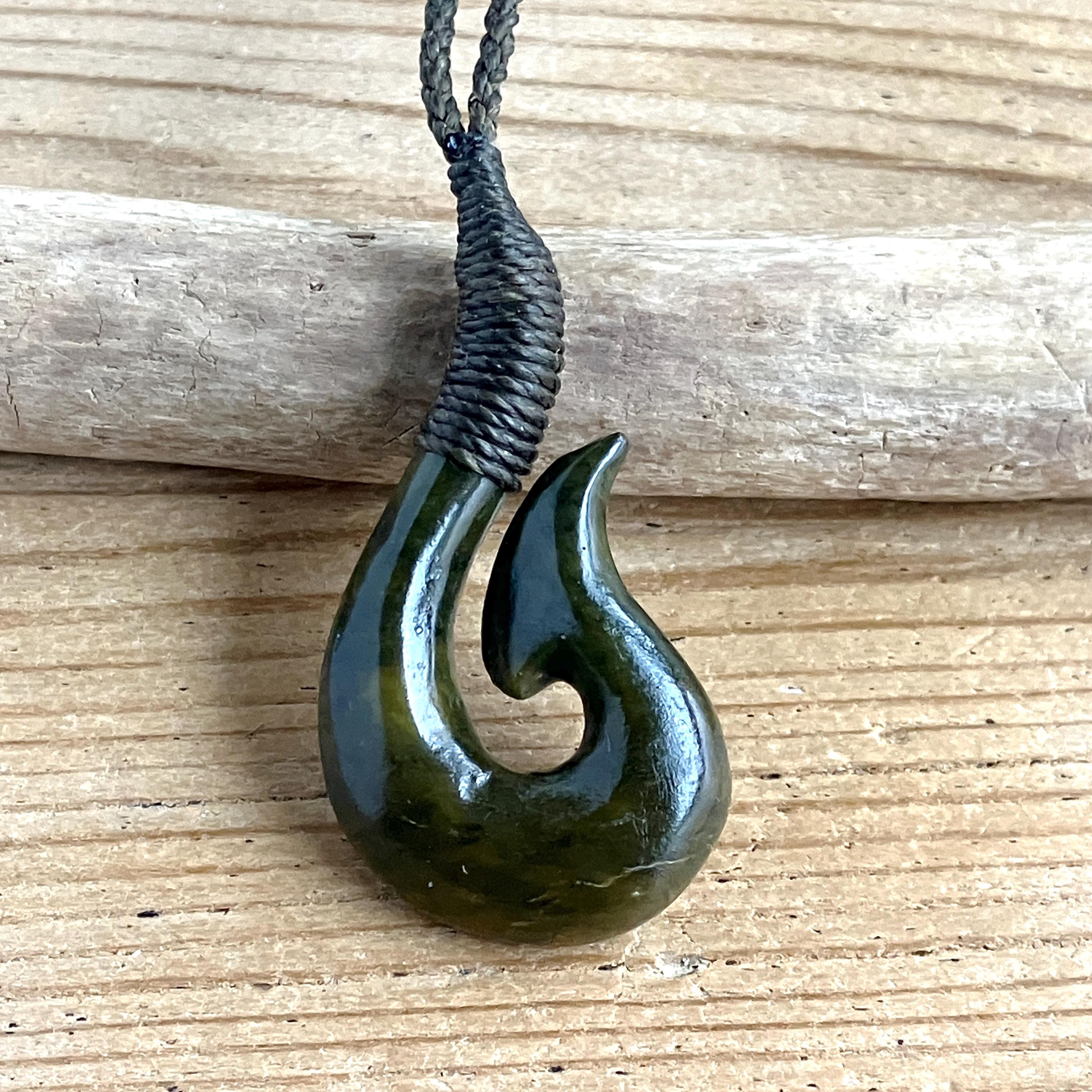 Jade Fish Hook New Zealand - Etsy