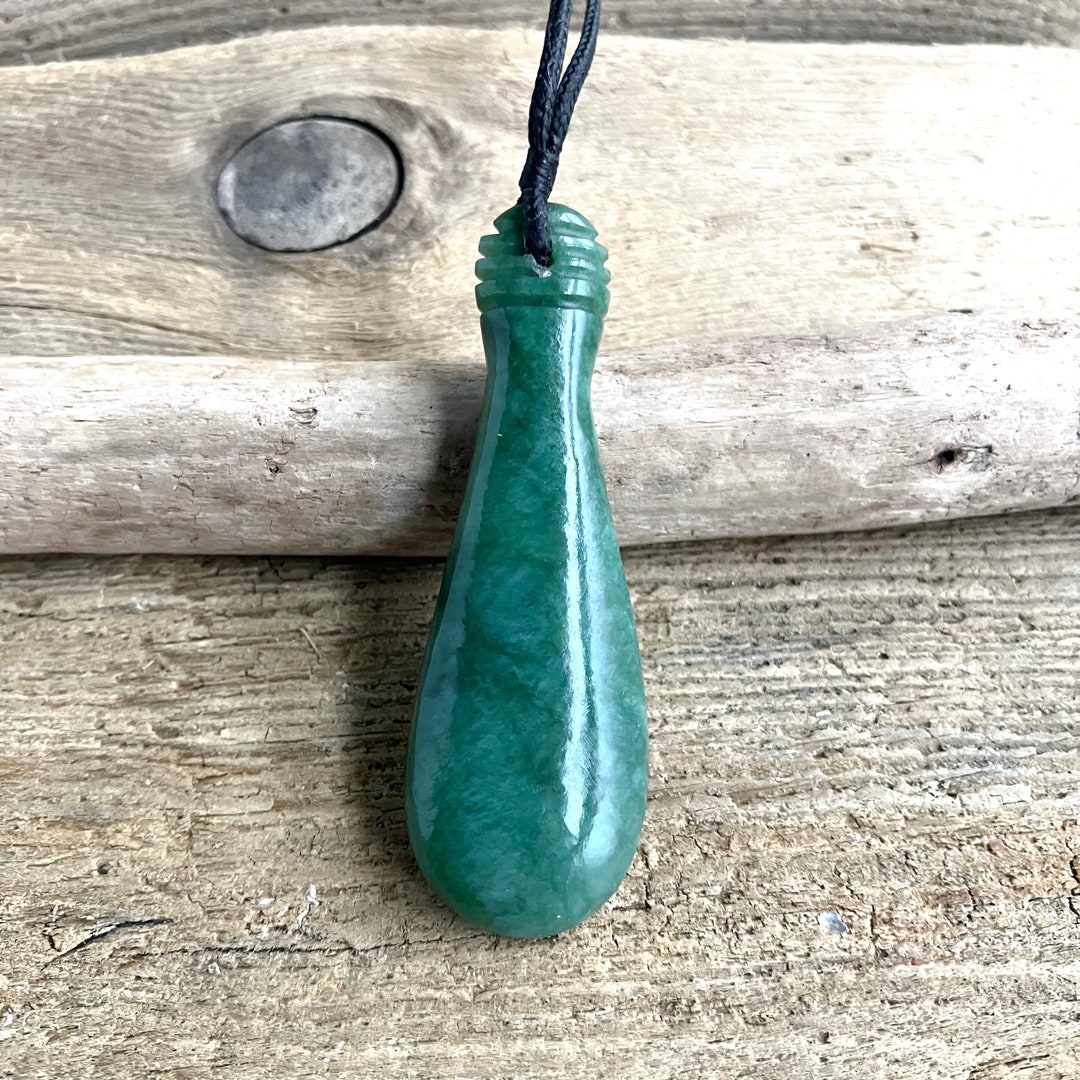 New Zealand Pounamu Greenstone Jade Mere Patu War Club Pendant / Necklace 66 Mm POU1936P Etsy