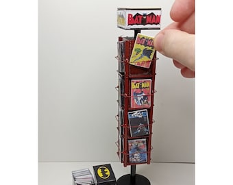 1/12 - 1/10 Miniatur Comic Buch, Drehregal