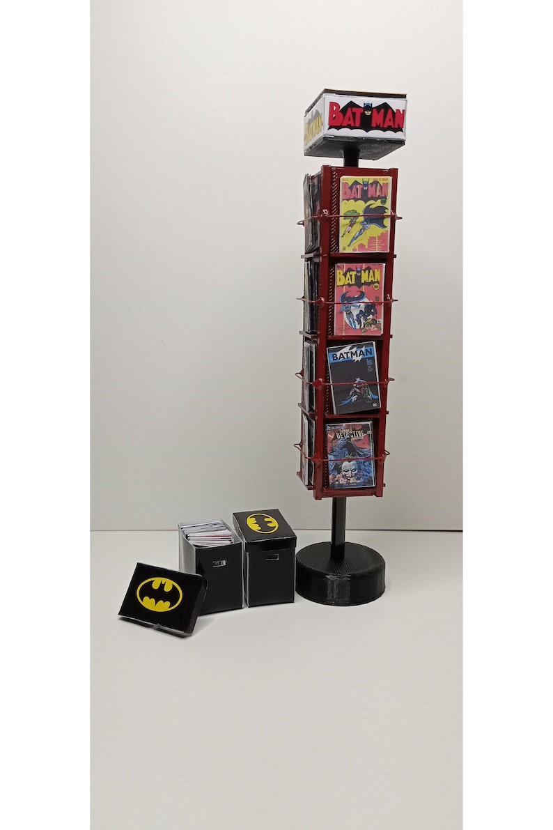 1/12 - 1/10 Scale Miniature Comic Book, Magazine Spin Rack - Etsy