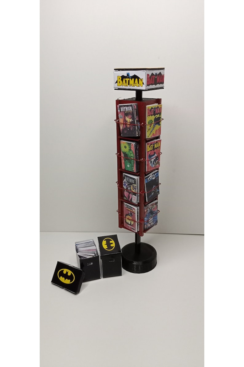 1/12 - 1/10 Scale Miniature Comic Book, Magazine Spin Rack - Etsy