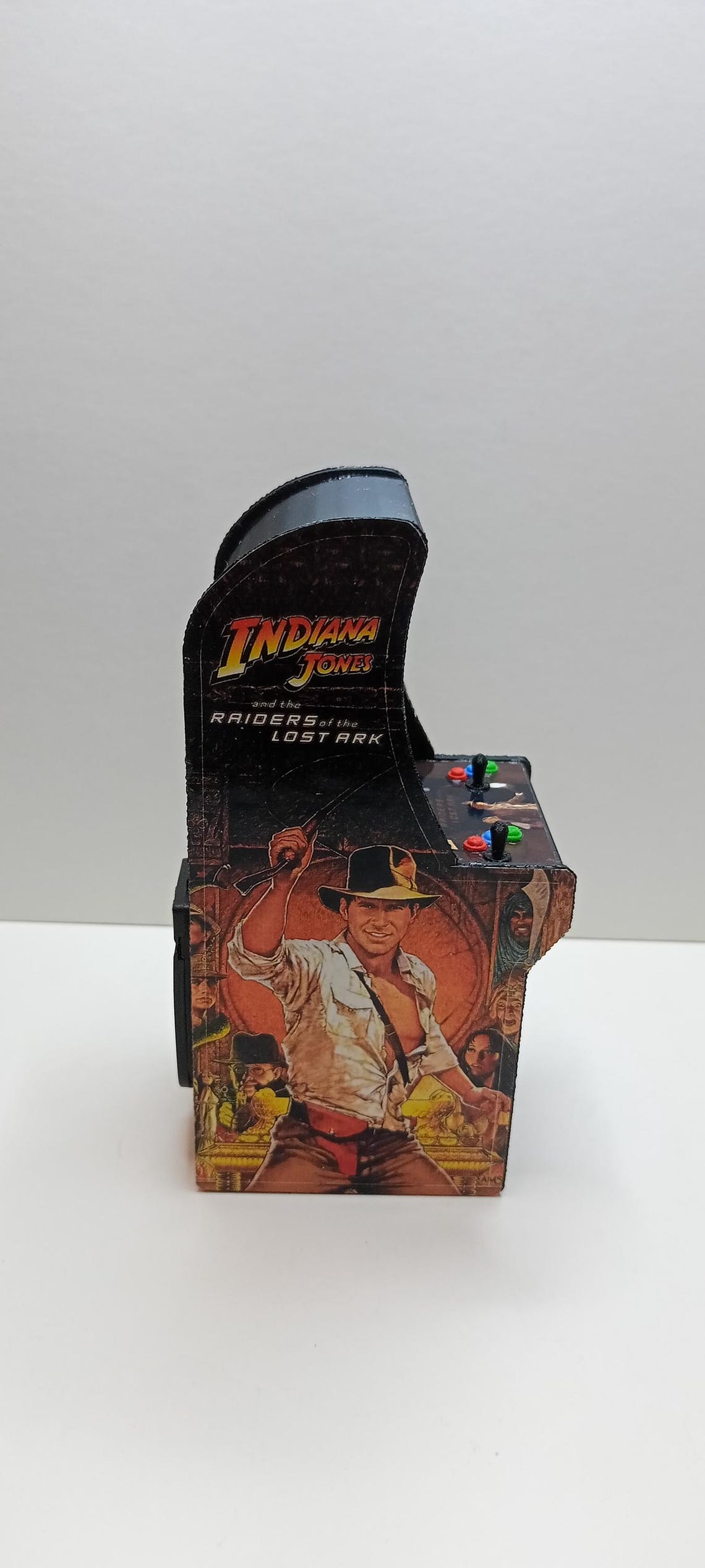 INDIANA JONES 1/12 Scale Mini Arcade Cabinet Machine Gifts - With Light ...