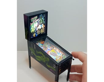 Miniature ZAXXON Arcade Cabinet: 1/12 Scale Dollhouse