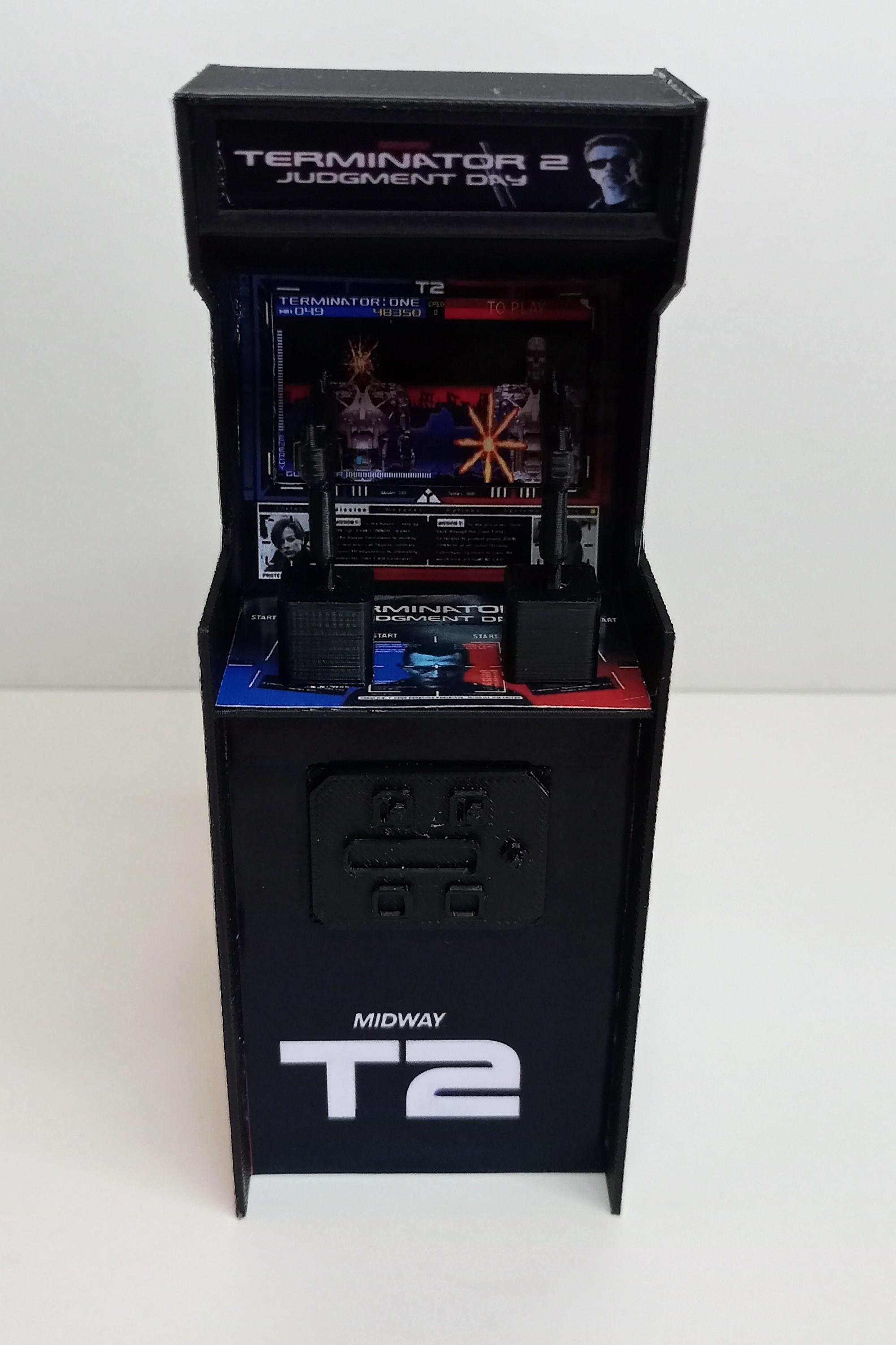 TERMINATOR 1/12 Scale Mini Arcade Cabinet Machine Gifts - With Light - Etsy
