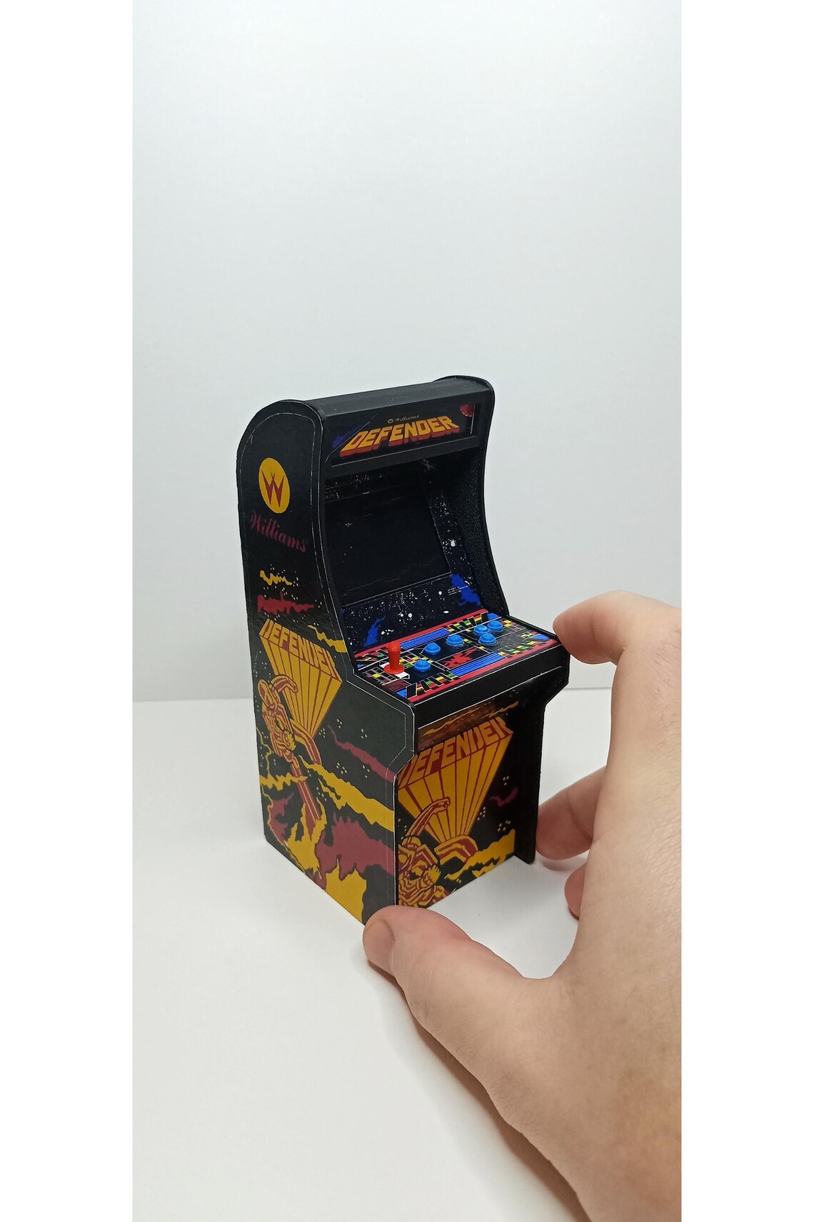 DEFENDER 1/12 Scale Mini Arcade Cabinet Machine Gifts - With Light - Etsy