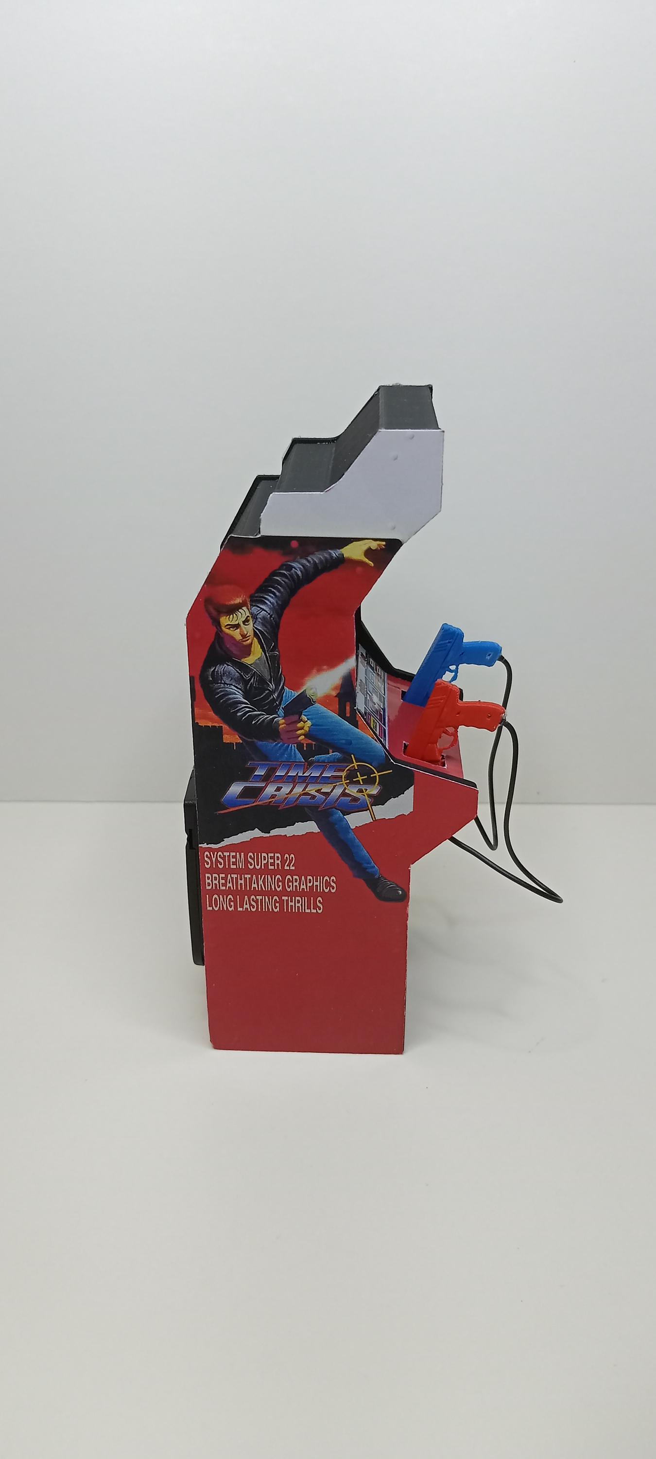 Time Crisis 1/12 Scale Mini Arcade Cabinet Machine Gifts - With Light ...
