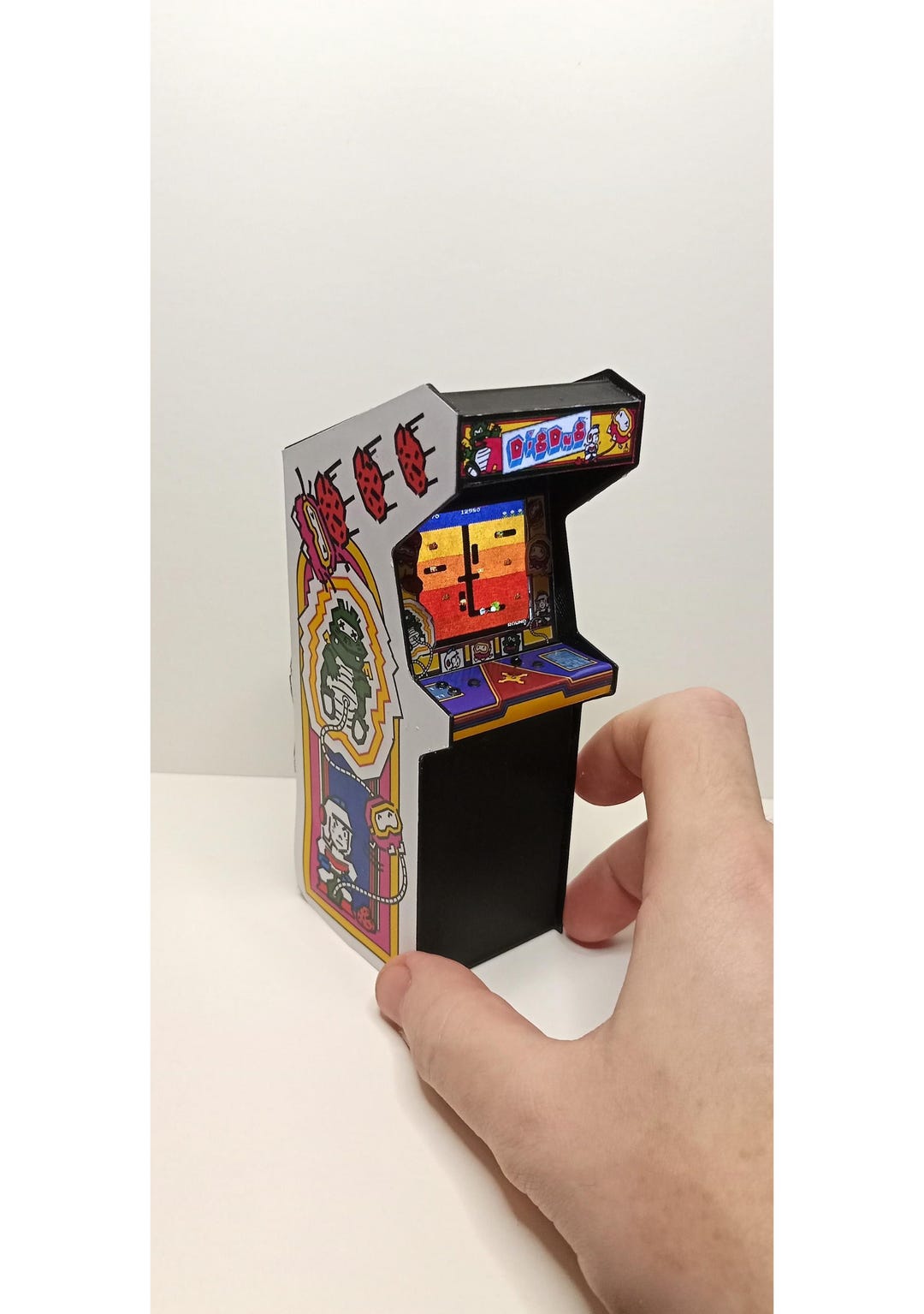 DIGDUG 1/12 Scale Mini Arcade Cabinet Machine Gifts - With Light - Etsy