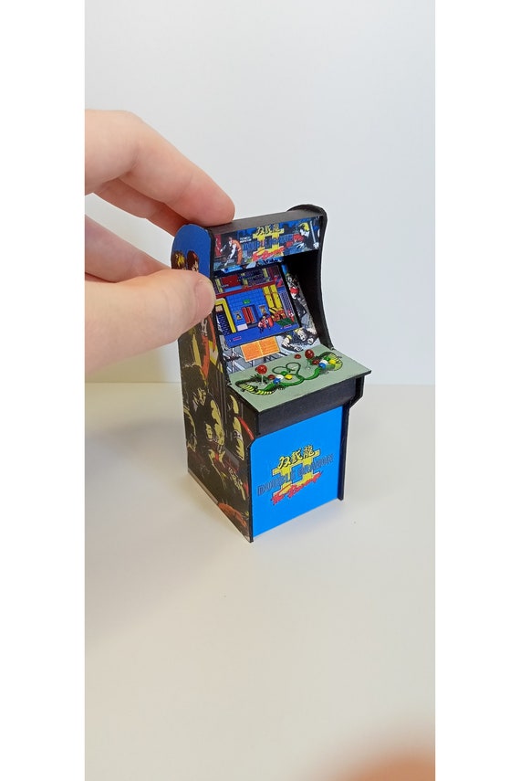 Double Dragon 1/12 Scale Arcade Cabinet Miniature Dollhouse 