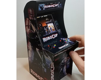 ROBOCOP 1/6 Scale Mini Arcade Cabinet WITH LIGHT