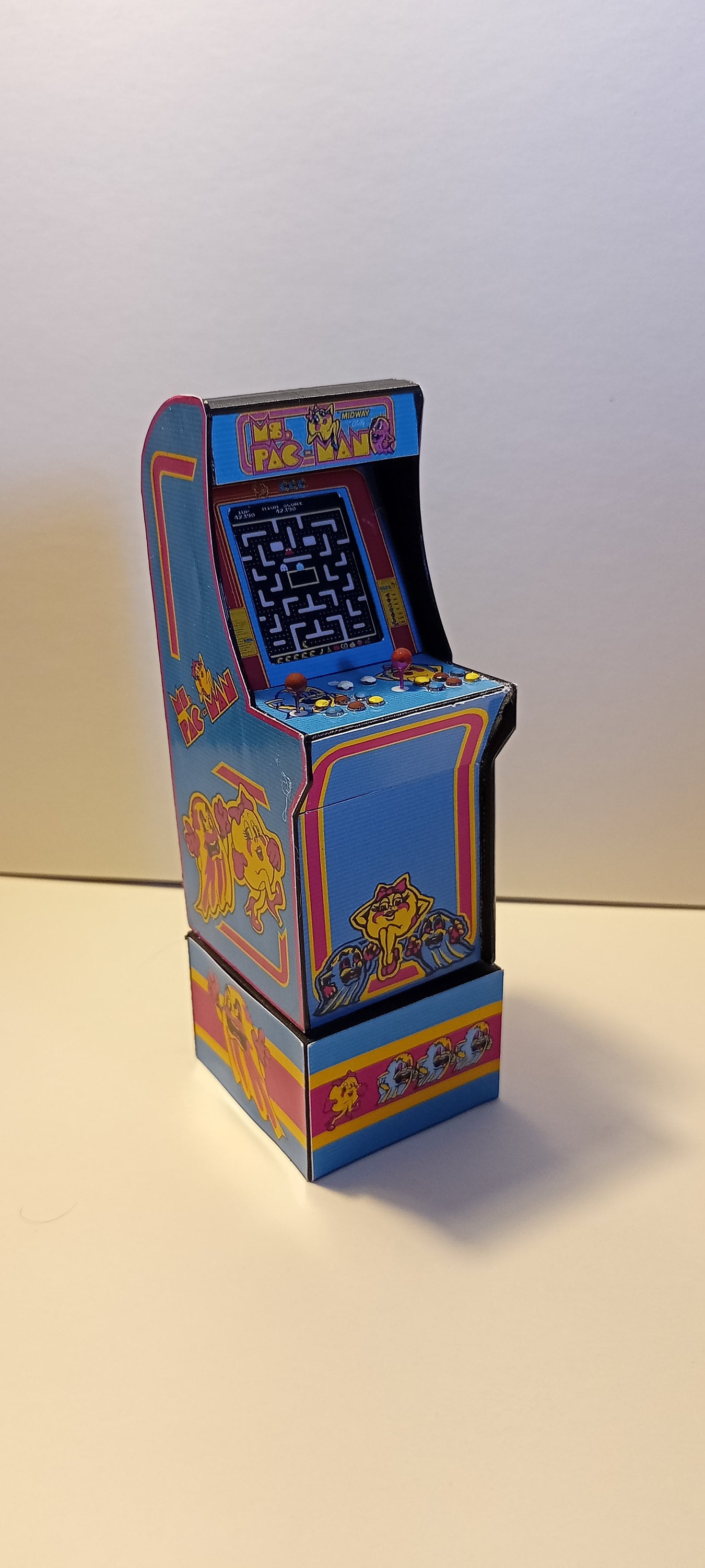 MS. PACMAN 1/12 Scale Mini Arcade Cabinet Machine Gifts - With Light - Etsy