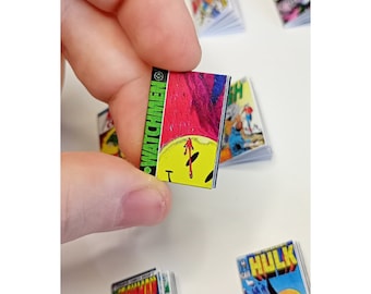 COMIC BOOK 1/10 Scale For Dollhouse, Action Figure, Mini Magazine
