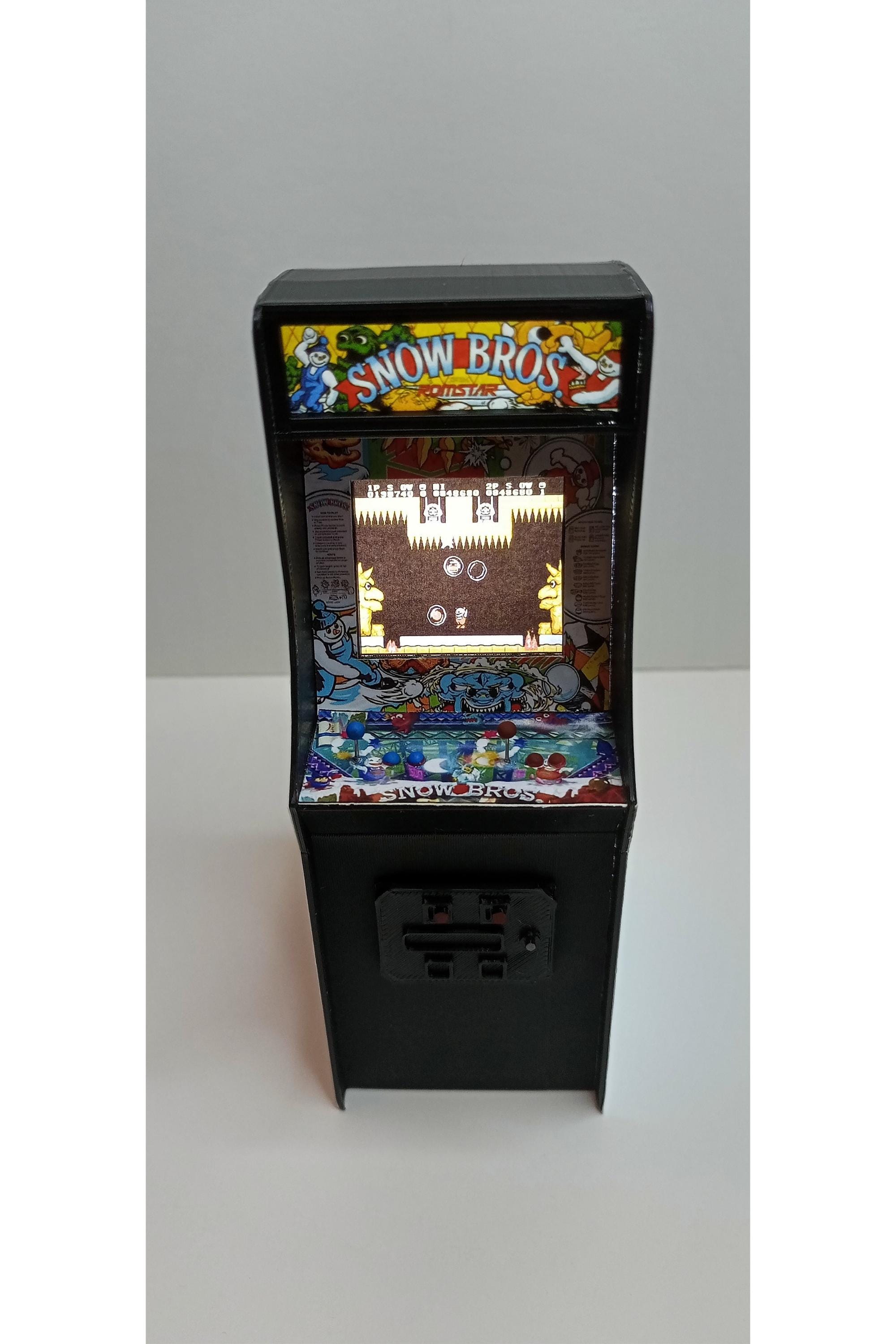 SNOW BROS 1/12 Scale Mini Arcade Cabinet Machine Gifts - With Light - Etsy
