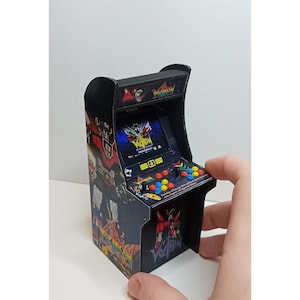 VOLTRON 1/12 Scale Mini Arcade Cabinet - With Light