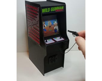WILD GUNMAN 1/6 Scale Mini Arcade Cabinet With Light