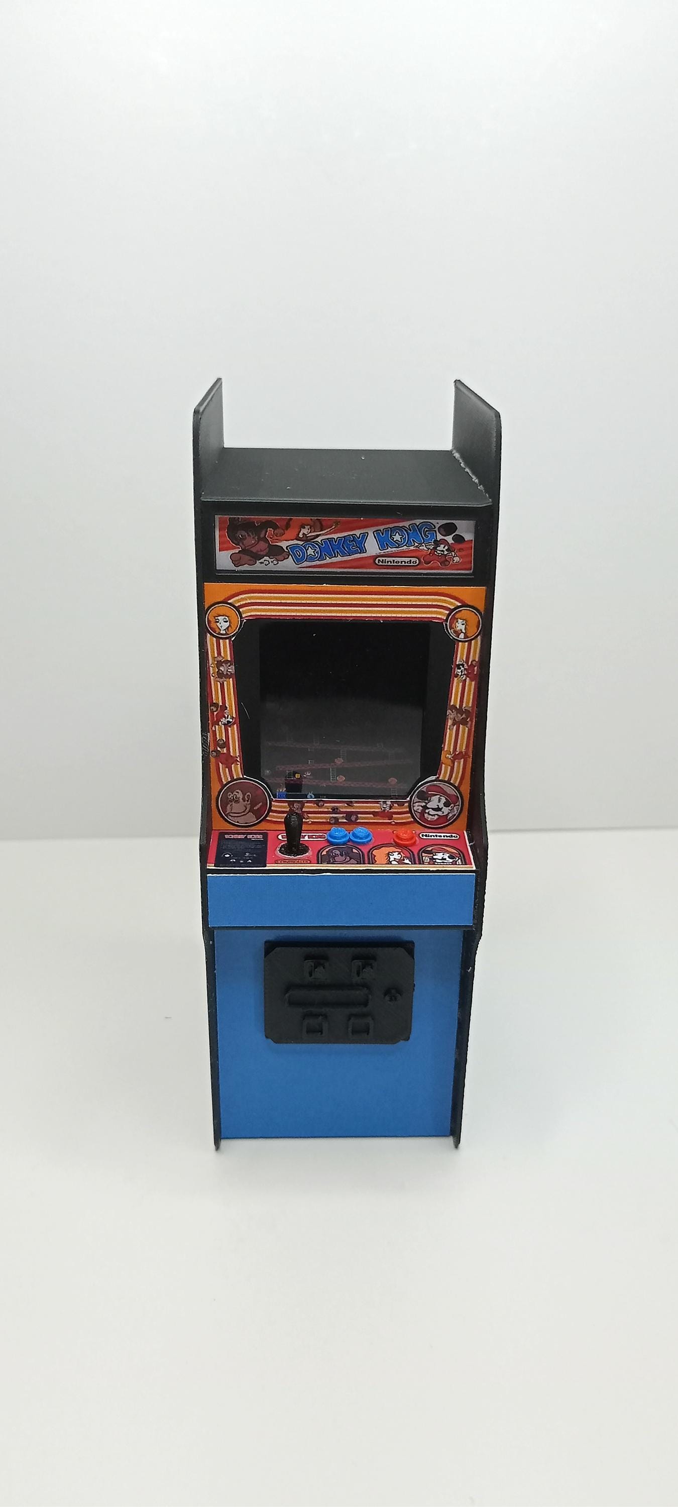 DONKEY KONG 1/12 Scale Mini Arcade Cabinet Machine Gifts - With Light ...