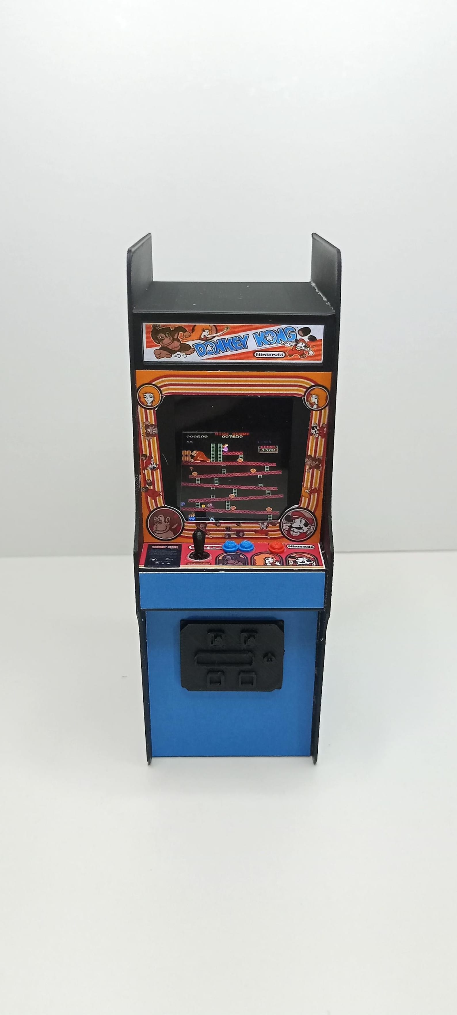 DONKEY KONG 1/12 Scale Mini Arcade Cabinet Machine Gifts - With Light ...