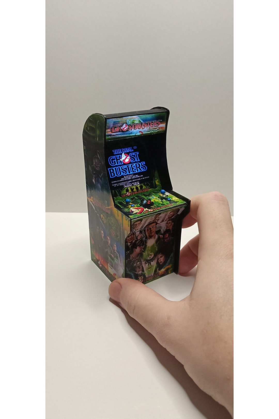 GHOSTBUSTERS 1/12 Scale Mini Arcade Cabinet Machine Gifts - With Light ...