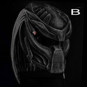 Predator Motorcycle Helmet Darkers Custom DOT & ECE Certified