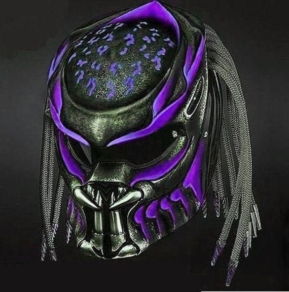 Casque de moto Predator Purple OG Custom DOT & ECE Certifié -  Canada