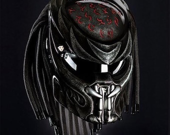 Predator Motorcycle Helmet Big Waves Custom DOT & ECE Certified