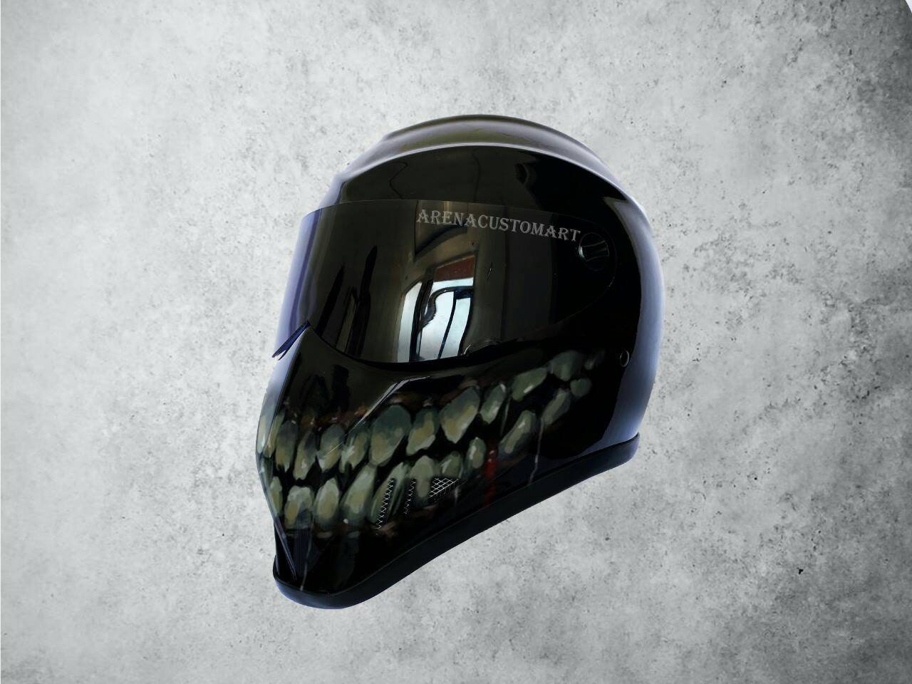 Bandit Motorcycle Helmet Custom Airbrush Turtle Tooth