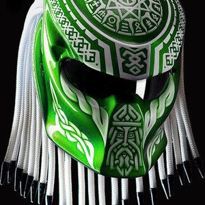 Predator Motorradhelm Tribal Viking Custom DOT & ECE zertifiziert