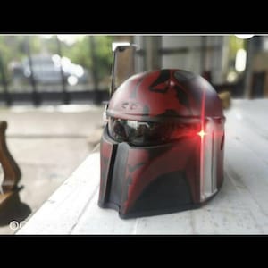 Starwars Mandalorian Motorcycle Helmet Custom DOT ECE Certified