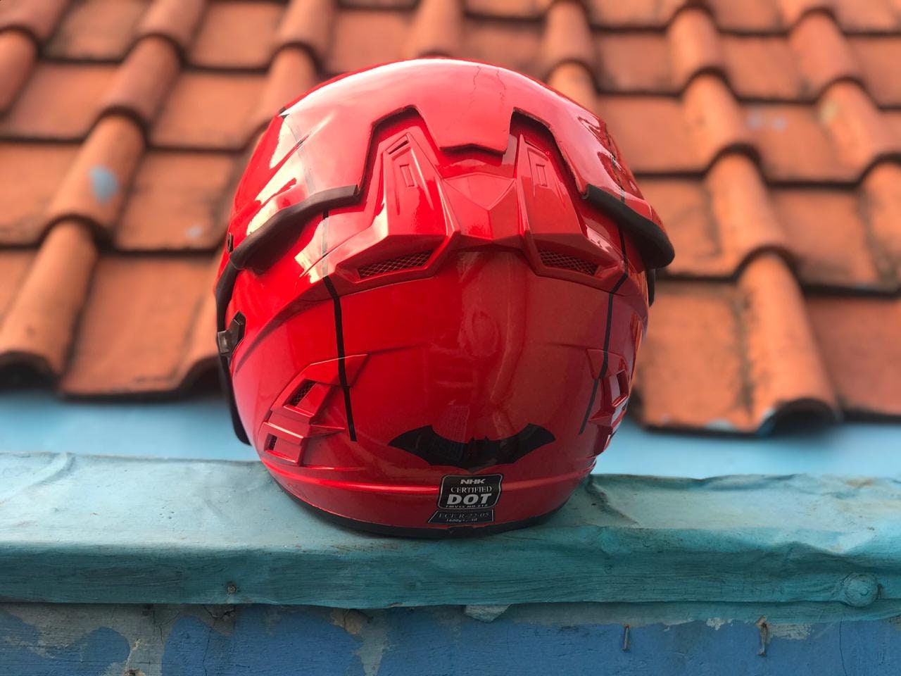 Classic Batman Red Hood Helmet Motorcycle Custom DOT & ECE Certified 
