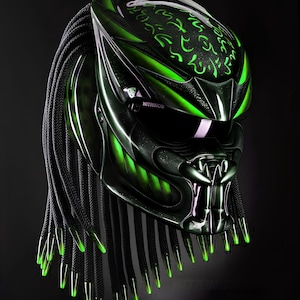 Casco de motocicleta Predator Premium OG personalizado con certificación DOT y ECE