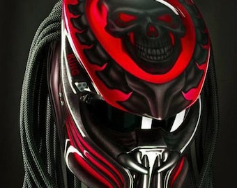 Predator Motorcycle Helmet Premium OG Custom DOT & ECE Certified