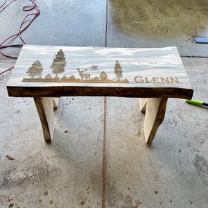 Hardwood Personalized Bench